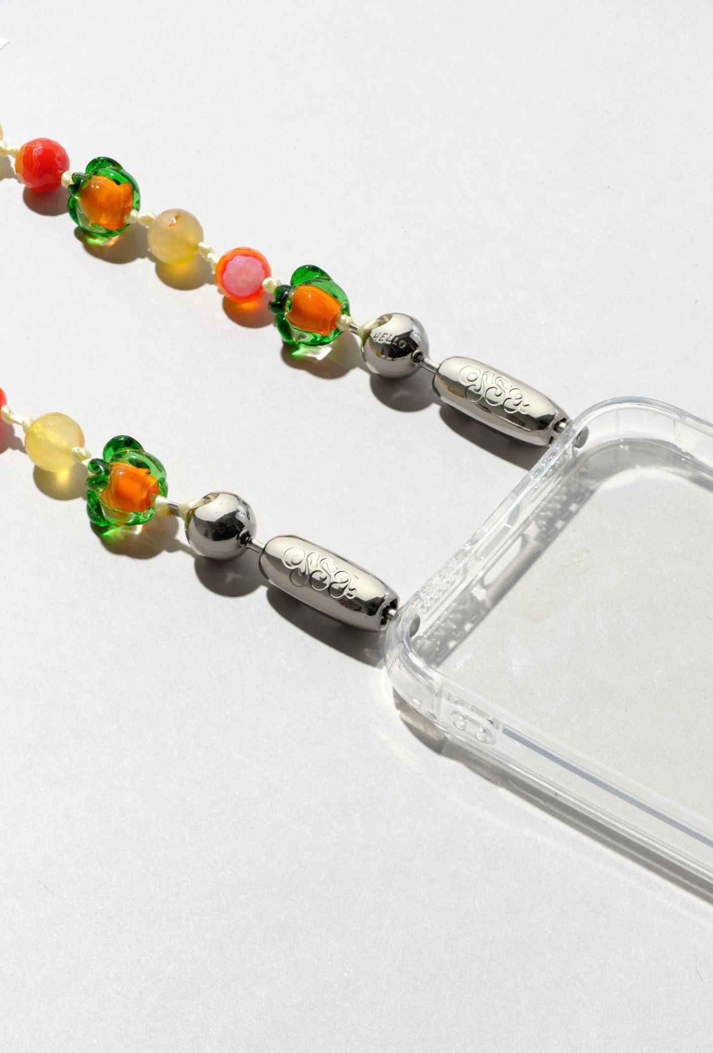 Ossa: Persimmon Gem Wristlet