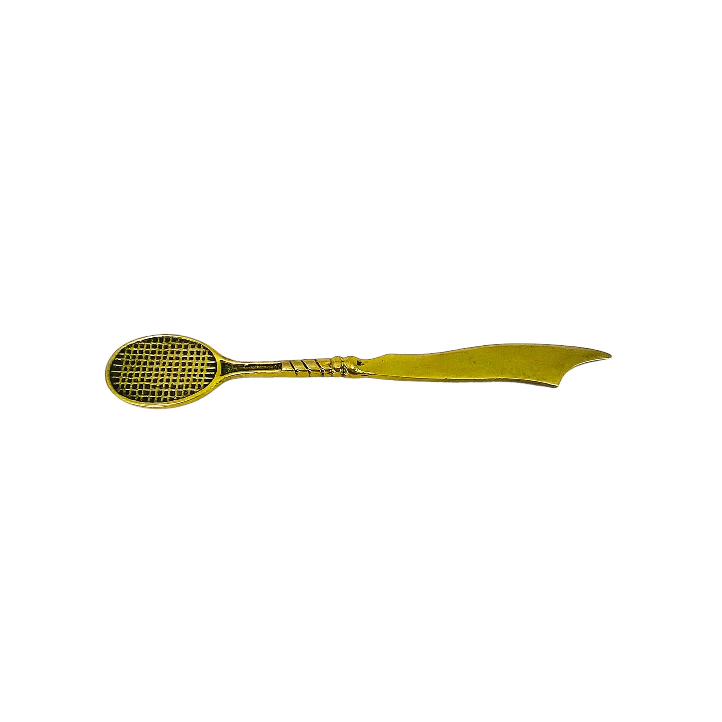 Brass Tennis Racket Letter Opener