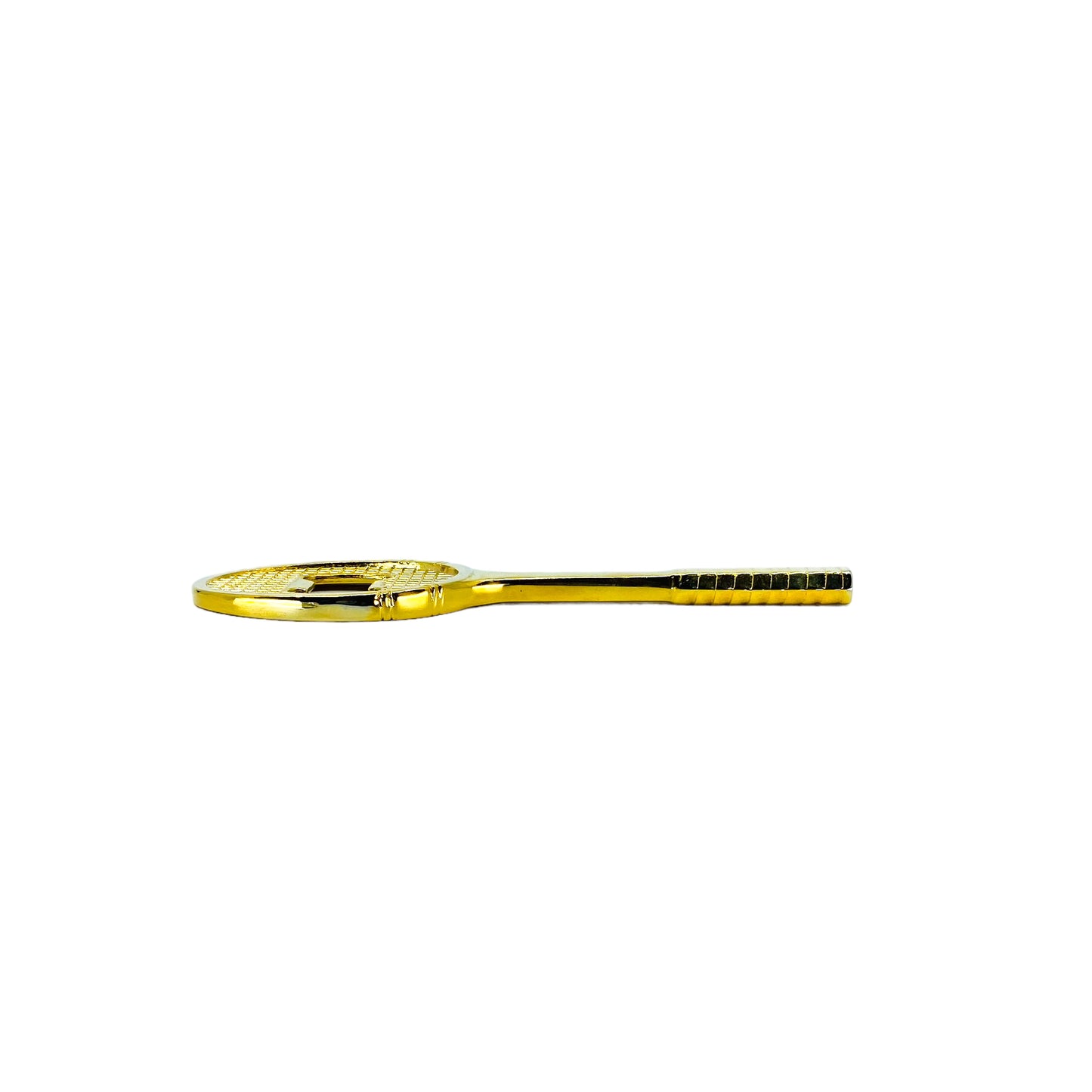 Vintage Brass Plated Tennis Racket Bottle Opener, NIB, 1989