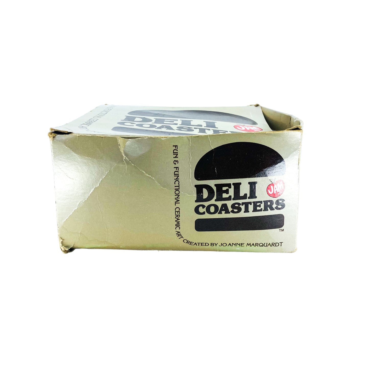 Jo Anne Marquardt Deli Coasters JAM Inc. Bagel Lox Ceramic Coaster Set