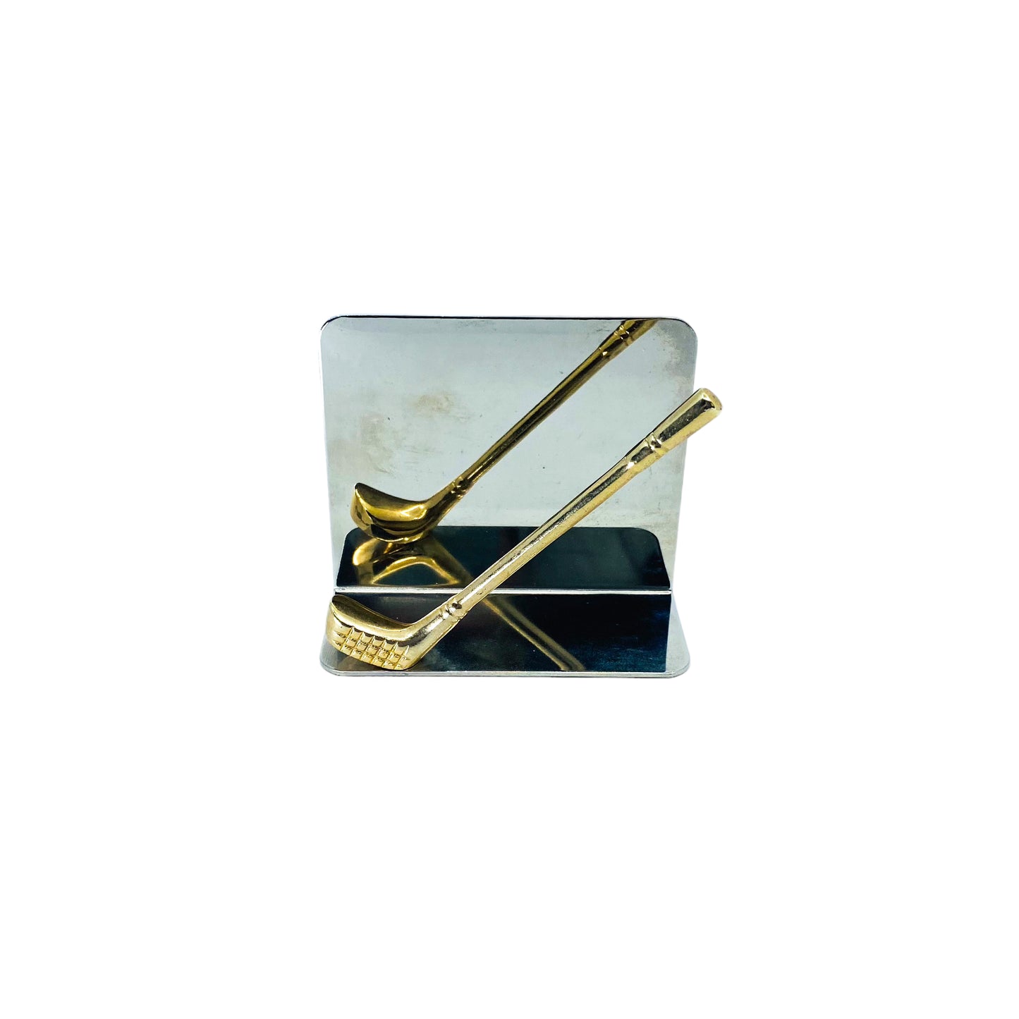 Brass & Chrome Golf Club Letter Holder