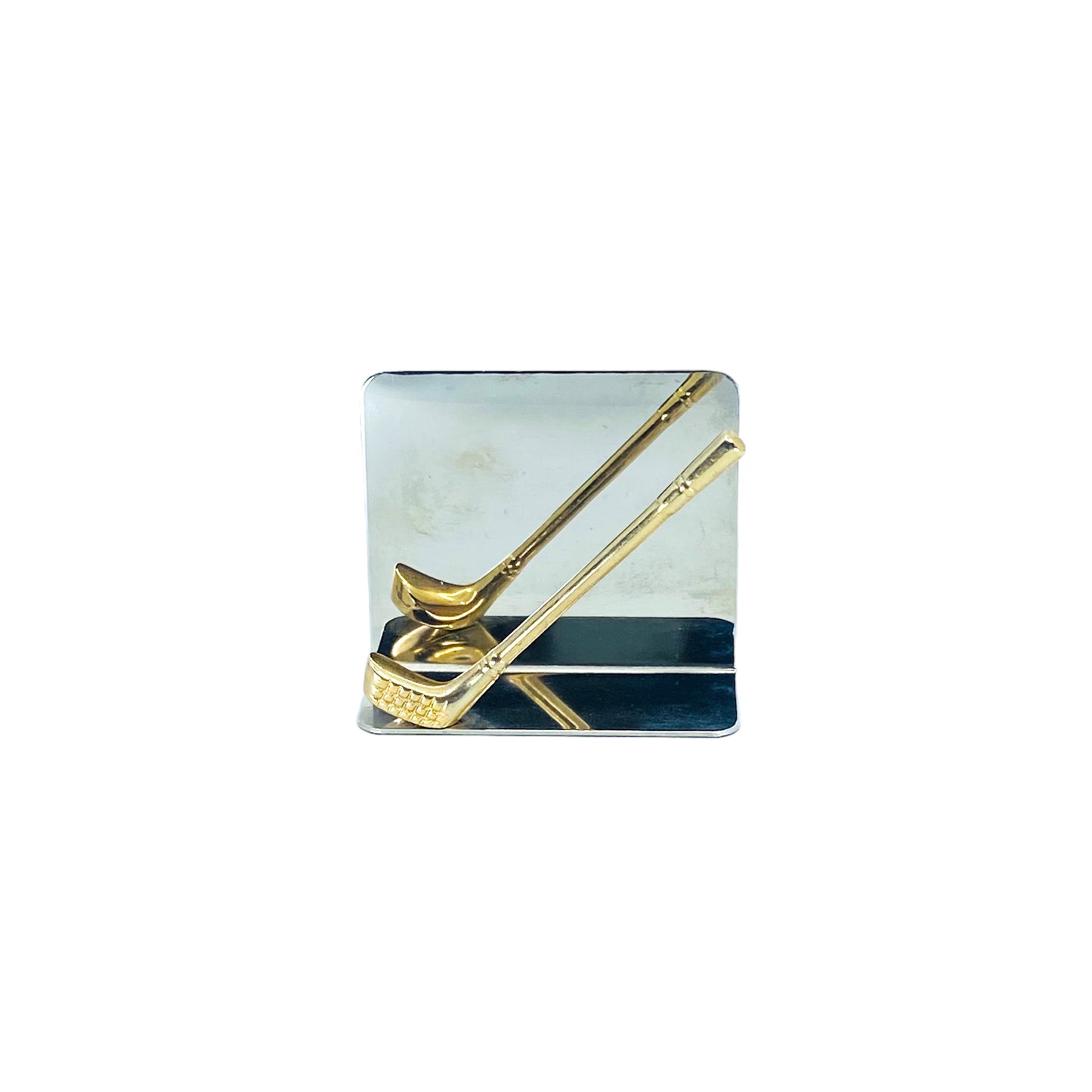Brass & Chrome Golf Club Letter Holder