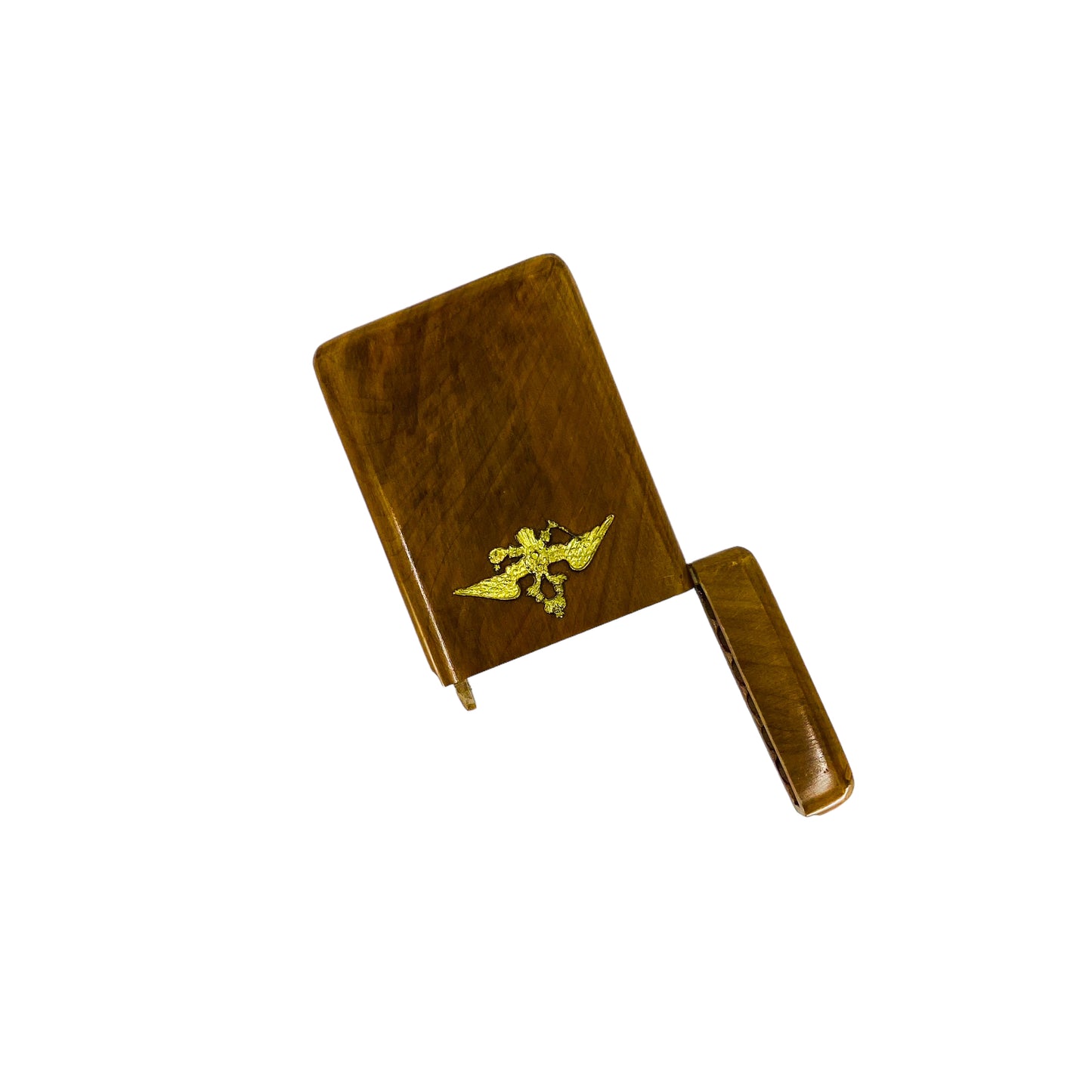 Vintage Hand Carved Wood Cigarette / Joint Case