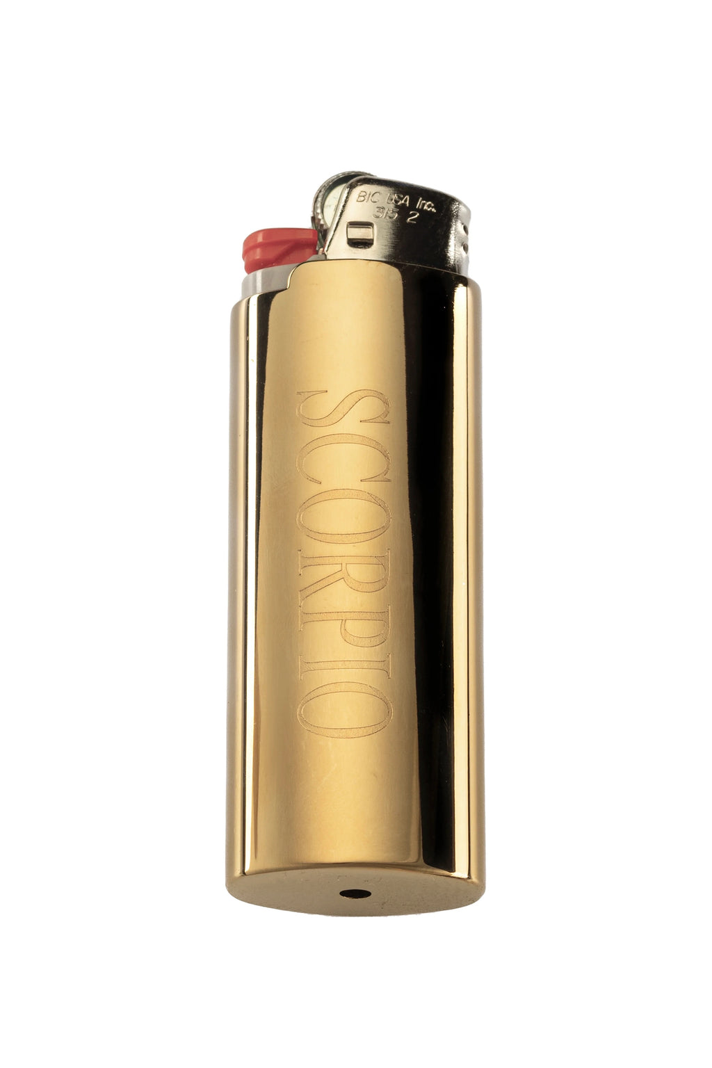 Abbode: 14kt Gold Plated Zodiac Lighter Case, Scorpio