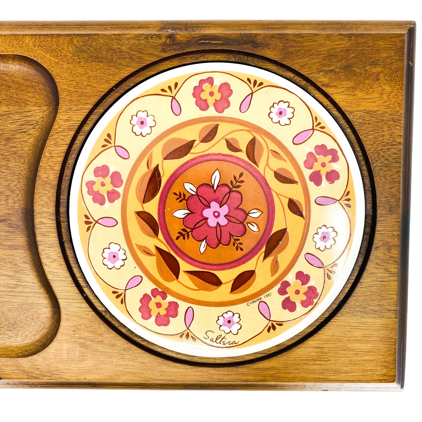 Vintage Himark Saltera Cloche & Cheese Board, 1982