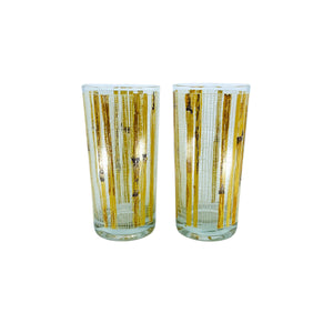 1970’s Cera for Neiman Marcus Bamboo Tom Collins Glasses, Set of 6