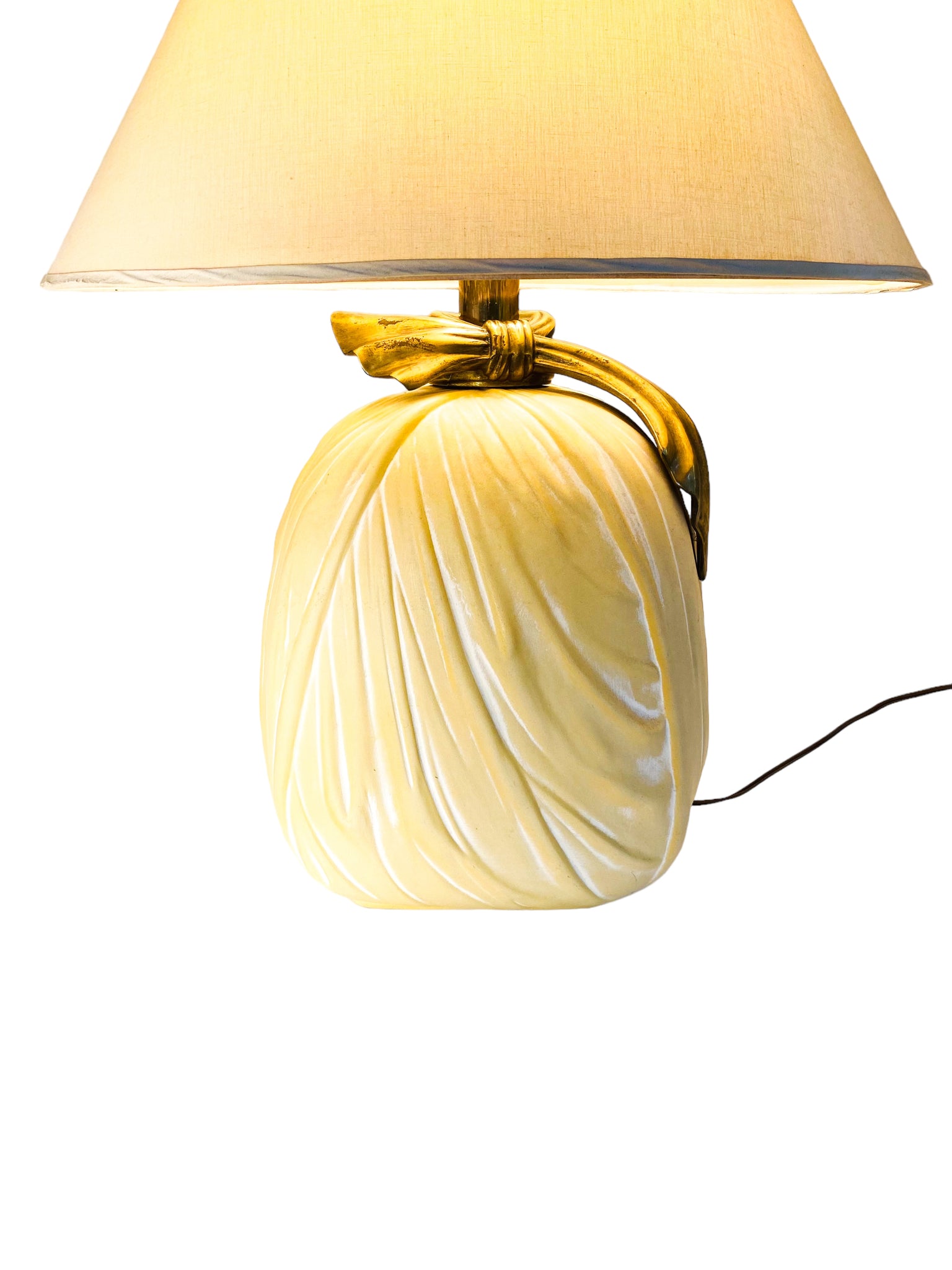 1982 Chapman Draped-Fabric Table Lamp, Local Pickup Only**