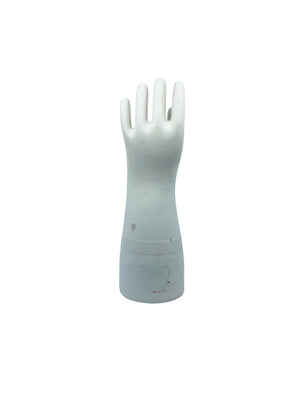 Vintage Porcelain Large Rubber Glove Mold, Size 10