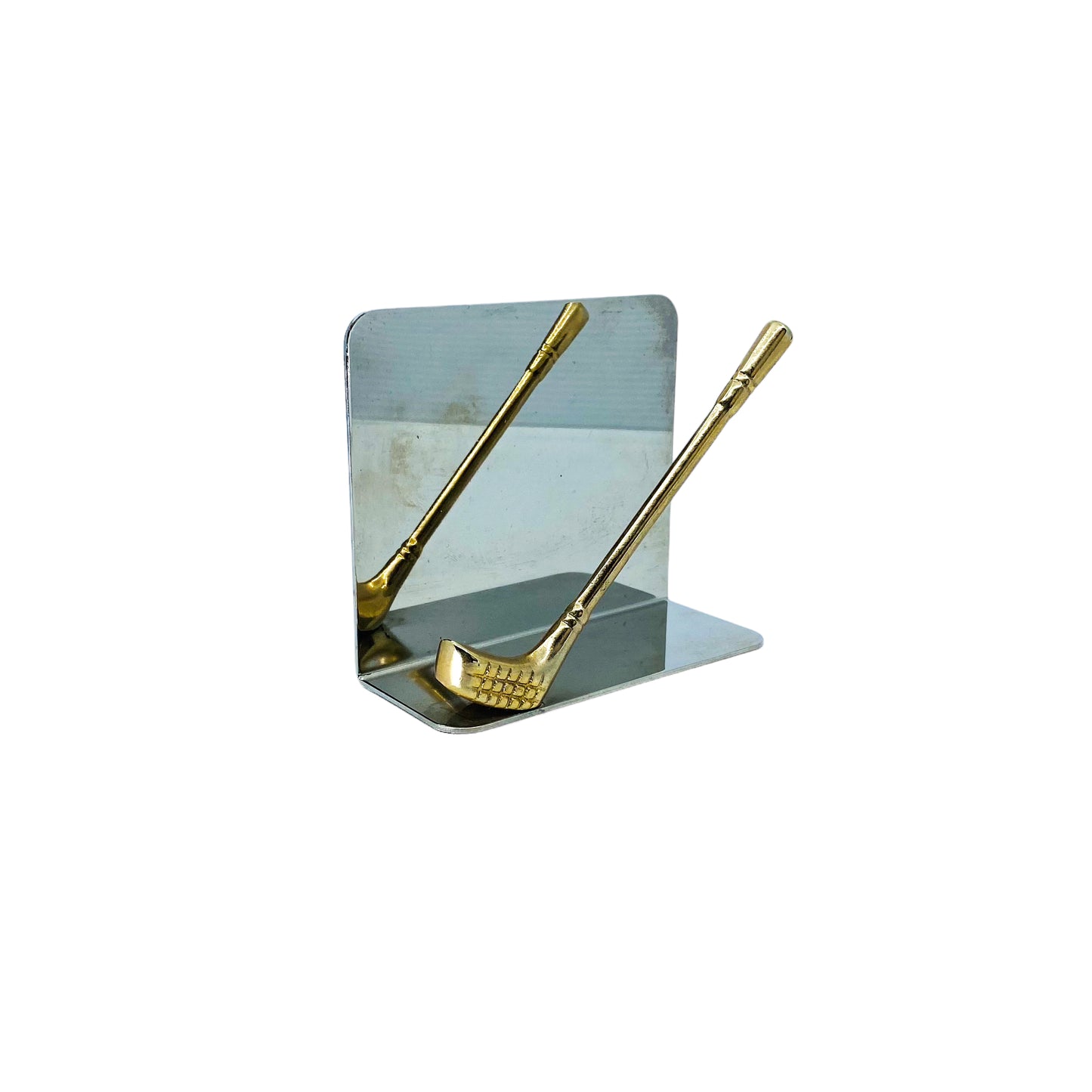Brass & Chrome Golf Club Letter Holder