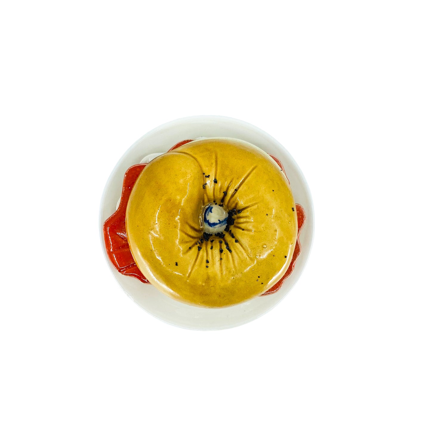 Jo Anne Marquardt Deli Coasters JAM Inc. Bagel Lox Ceramic Coaster Set