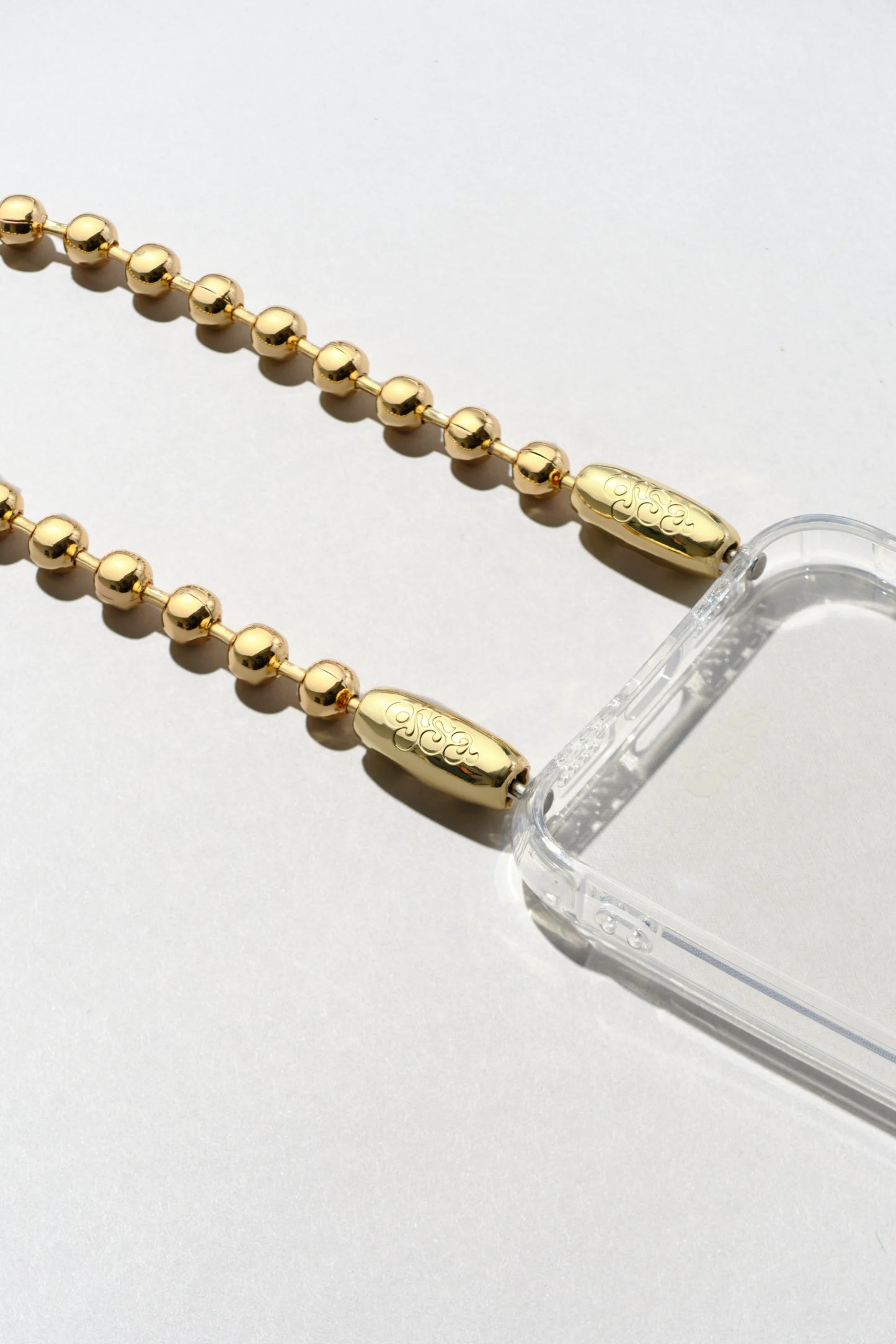 Ossa: Gold Ballchain Wristlet