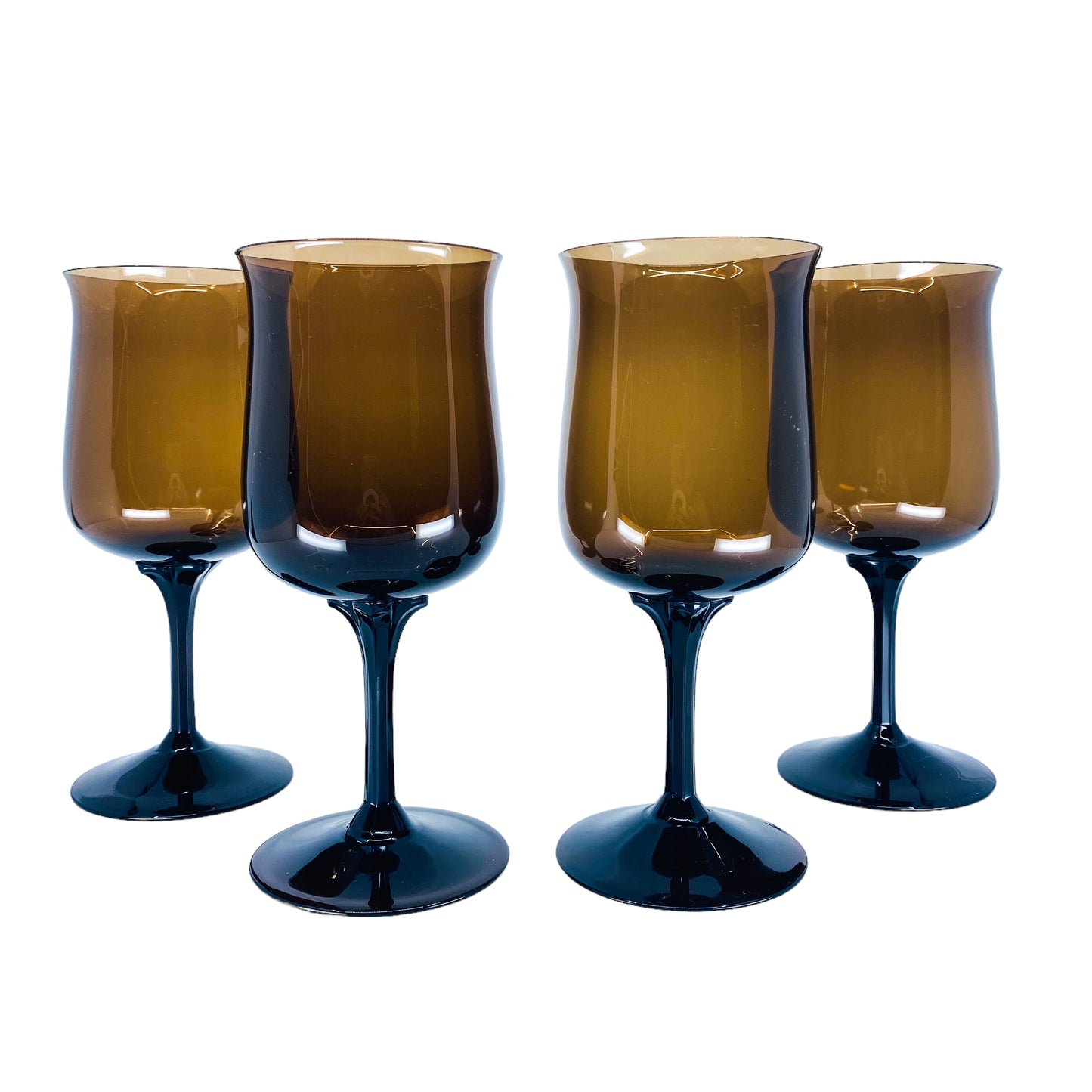 Lenox Espresso Brown Tulip Shaped Glasses