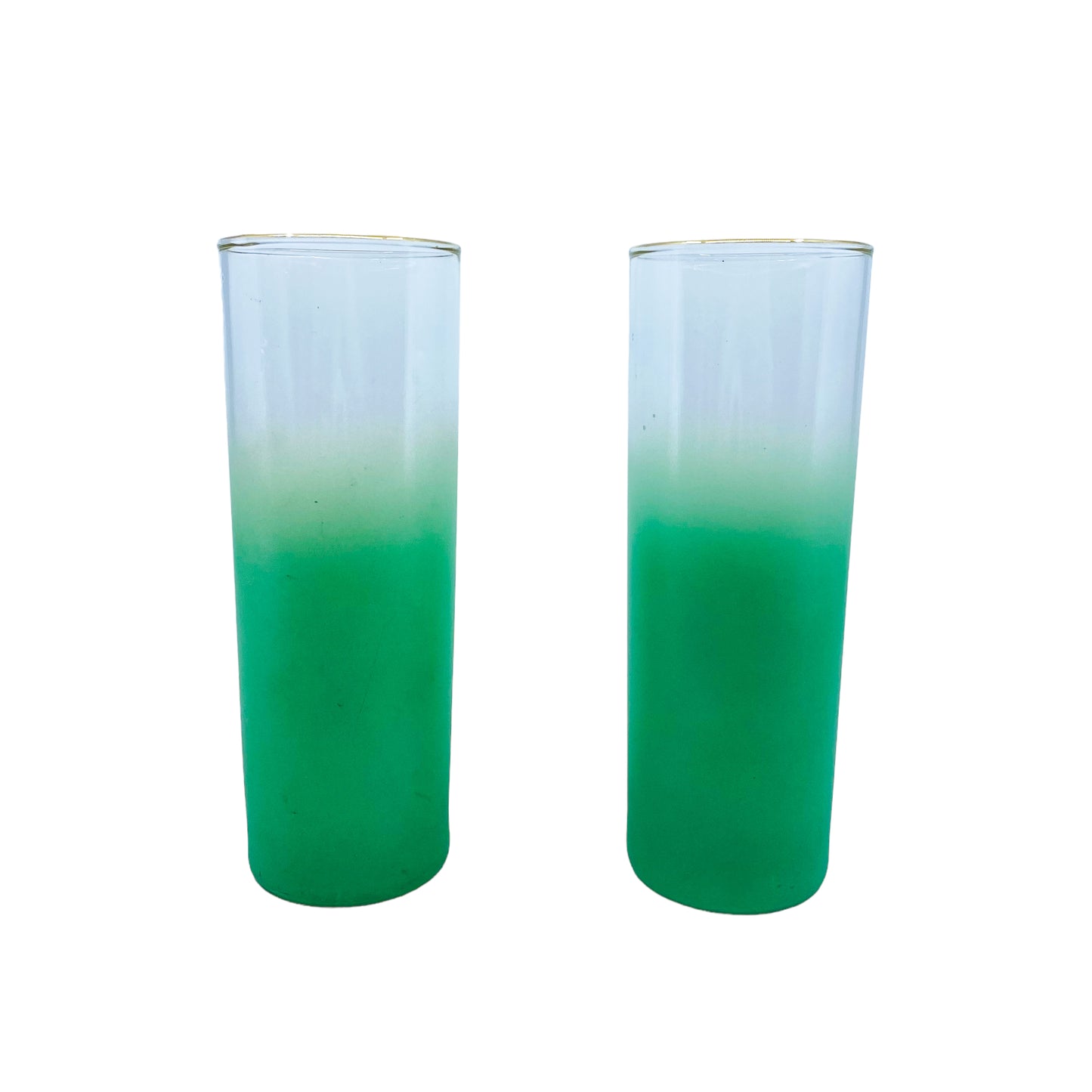 Vintage Blendo Tom Collins Multicolor Glasses, Set of 4