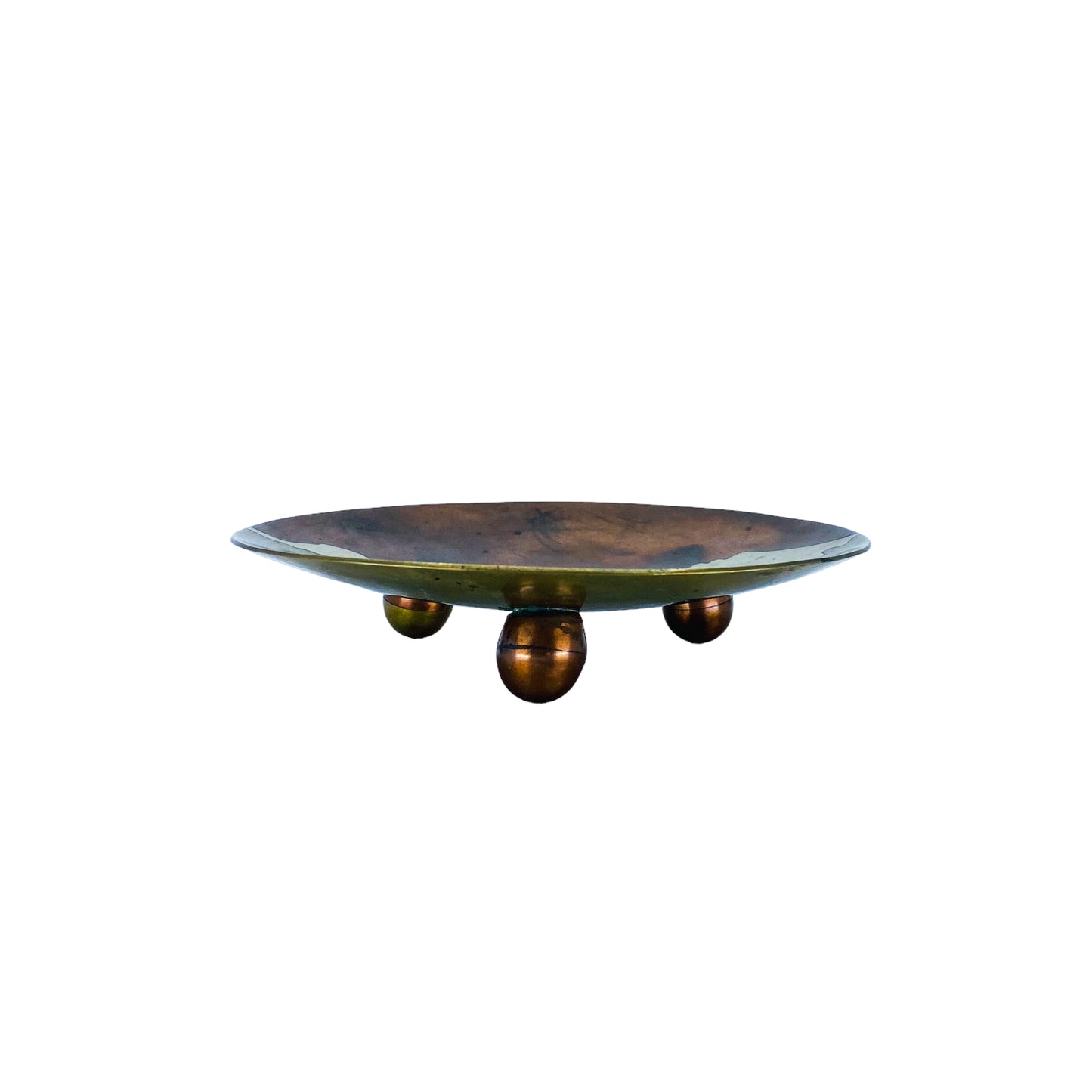 Mexican Modernist Handwrought Metales Casado Footed Plate
