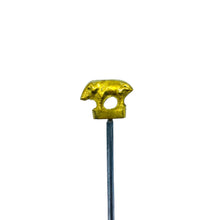 MCM Metal Turkish BBQ Skewers with Brass Figurine Tops, Set of 6
