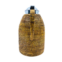 Vintage Ola Olsson Rattan Wrapped Thermos, Germany