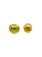 Vintage 24kt Gold Walnut Salt & Pepper Shakers