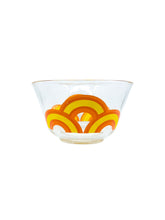 Vintage 1960’s Colony MCM Orange Rainbow Cocktail Set, S/8