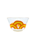 Vintage 1960’s Colony MCM Orange Rainbow Cocktail Set, S/8