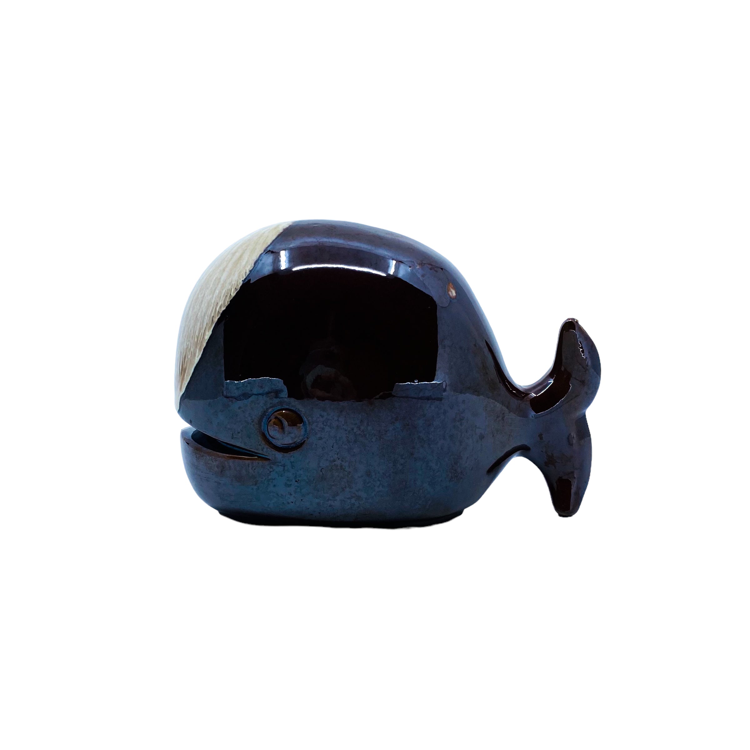 Vintage Ceramic Whale Coin Bank, Japan