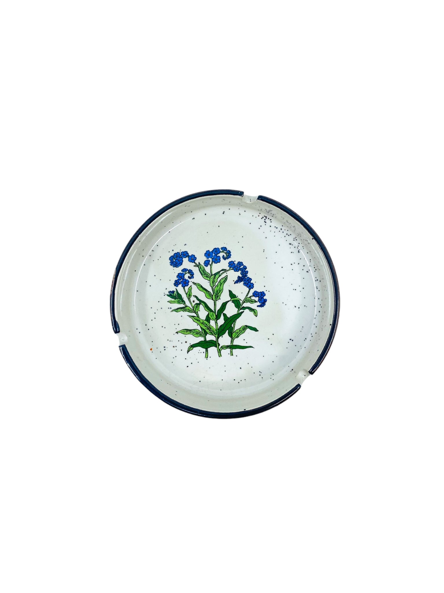 Vintage Otagiri Ceramic Floral Ashtray Set, Japan