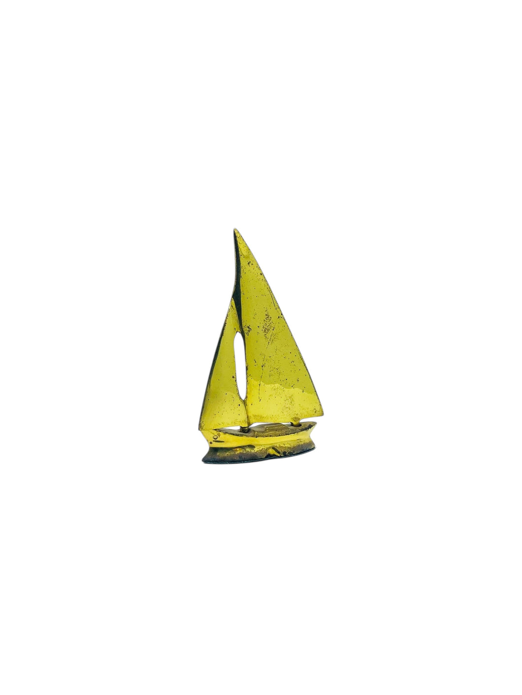 Mini Brass Sailboat