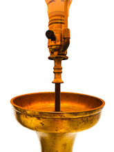 1950s Hollywood Regency James Mont Attributed Asian Brass Table Lamp, Local Pick Up Only**