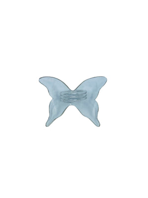 Lucite Butterfly Napkin Rings, Set of 6