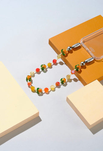 Ossa: Persimmon Gem Wristlet