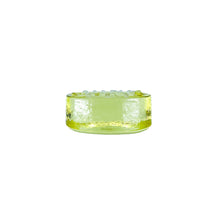 Vintage Yellow “JUNK” Glass Paperweight