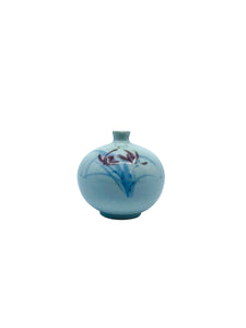 Small Asian Hand-painted Bud Vase