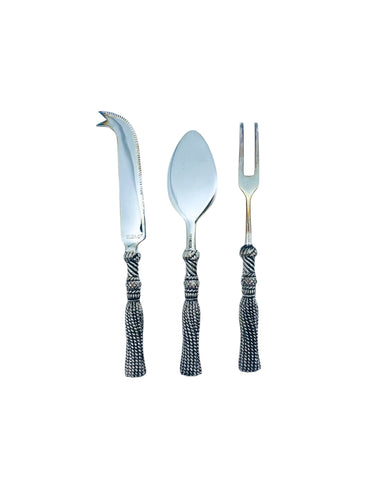 Silea Silver Plated Tassle Handle Cheese Tools