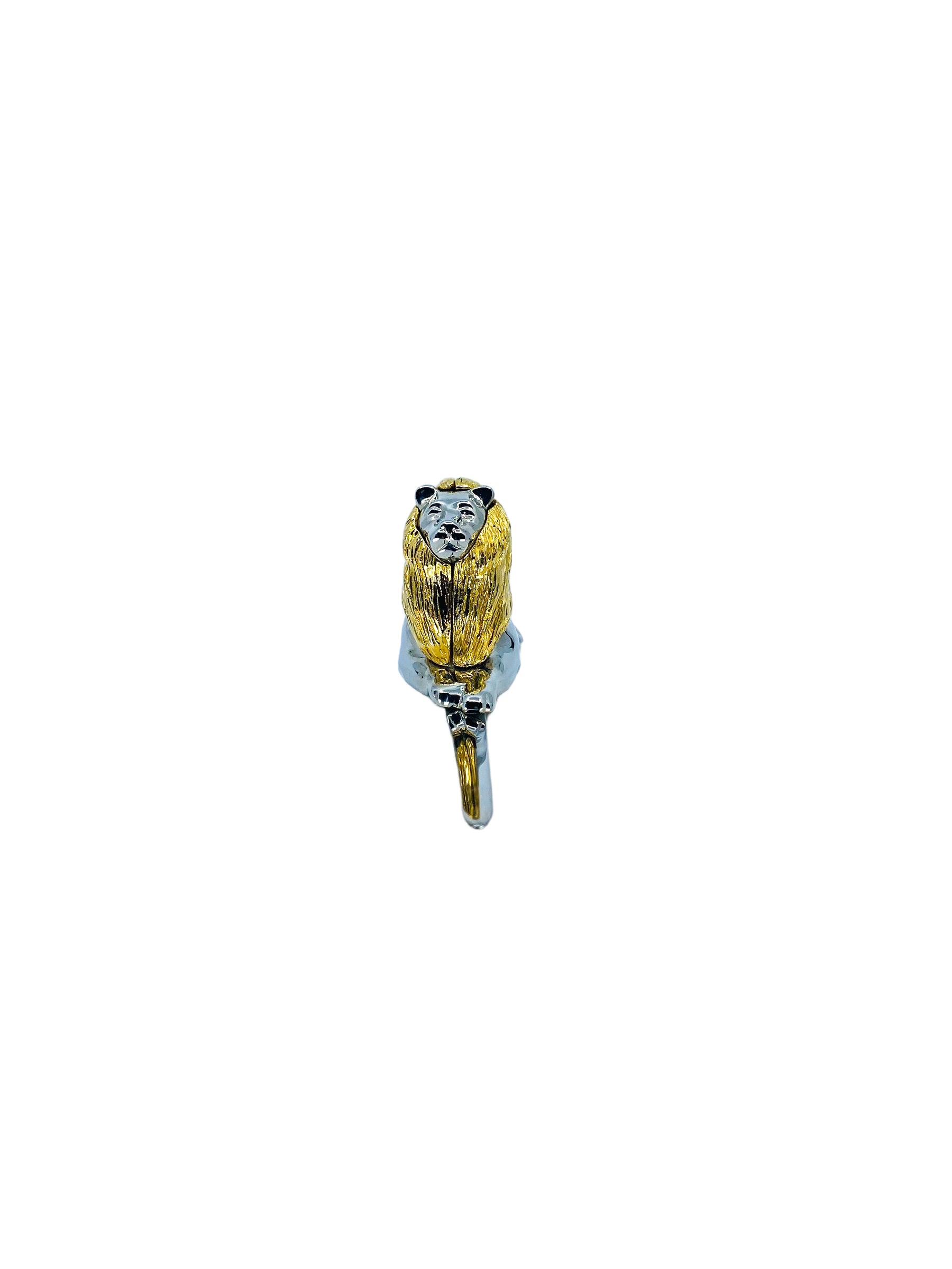 Heavy Silver & Gold Lion Letter Opener