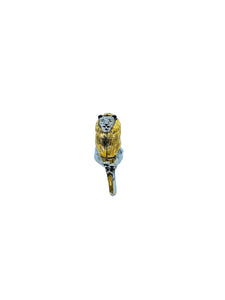 Heavy Silver & Gold Lion Letter Opener