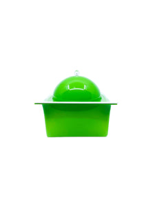 Vintage MCM Atomic Green Square Ice Bucket