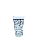 Vintage Federal Glass MCM Cocktail Recipe Tumbler, Black