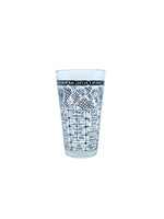 Vintage Federal Glass MCM Cocktail Recipe Tumbler, Black