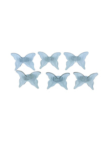 Lucite Butterfly Napkin Rings, Set of 6