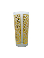 RARE Vintage Scot Simon for Mikasa 24kt Gold Frosted Highball Glasses, Set of 4