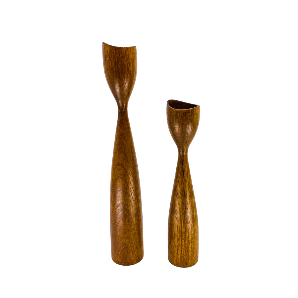 MCM Danish Teak Candleholder’s, 1960, Pair