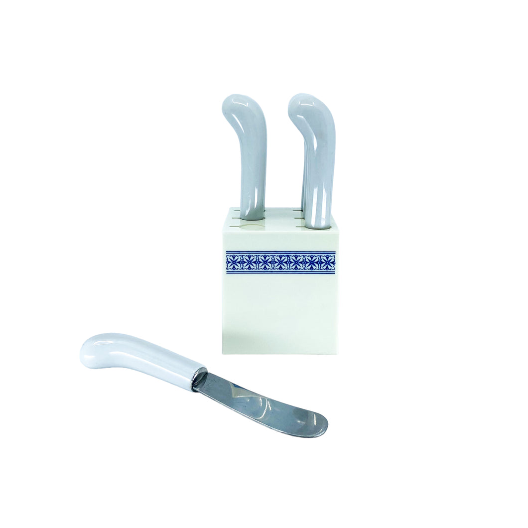Vintage Stainless Steel Butter / Cheese / Condiment Knife Set