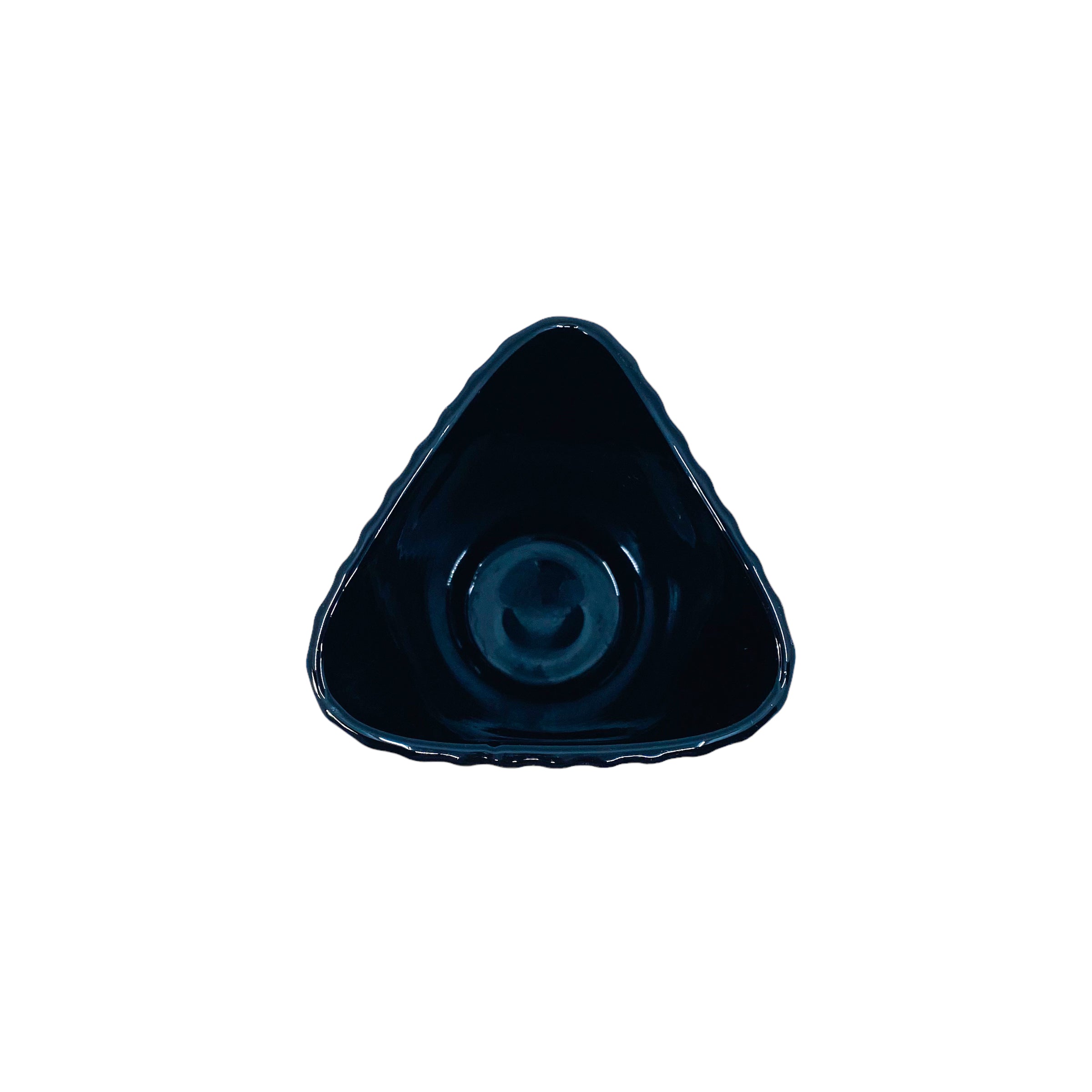 Vintage Black Milk Glass Waffle Print Vase