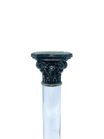 Vintage Godinger Lucite & Silverplate Corinthian Candlestick Holders