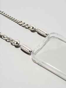 Ossa: Rhodium Mixed Metal Wristlet