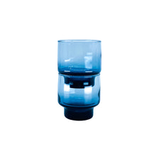 Vintage Blue Smoke Glasses, Pair