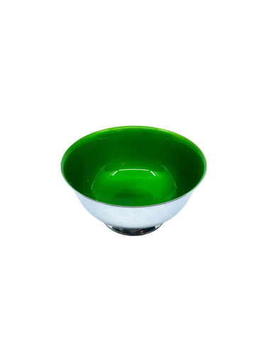 Reed & Barton 120 Green Enamel and Silverplate Round Bowl
