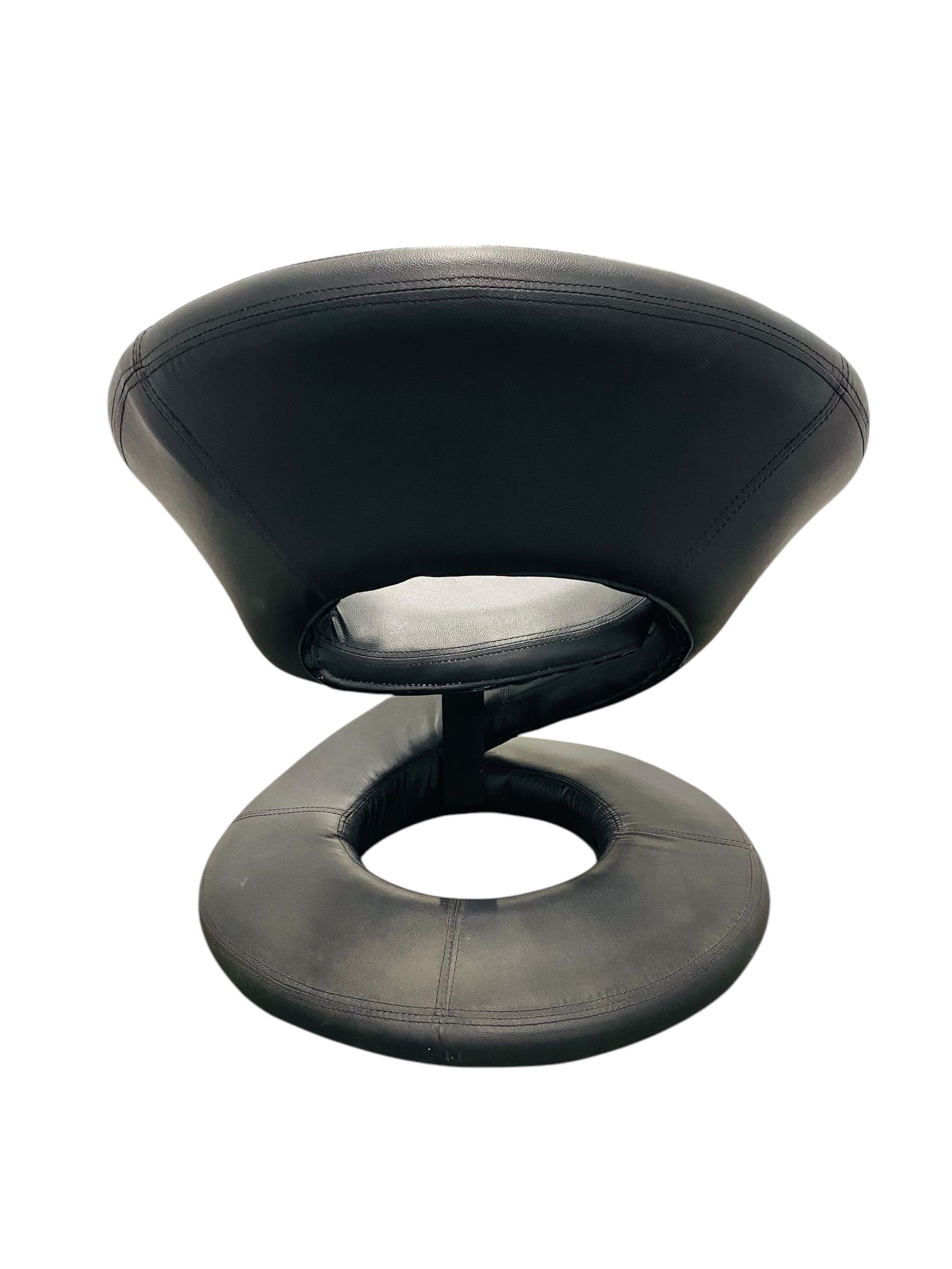 Black Jaymar Spiral Chair, Style After Louis Durot