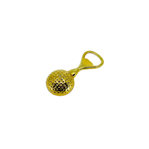 Vintage Brass Plated Golf Ball Bottle Opener