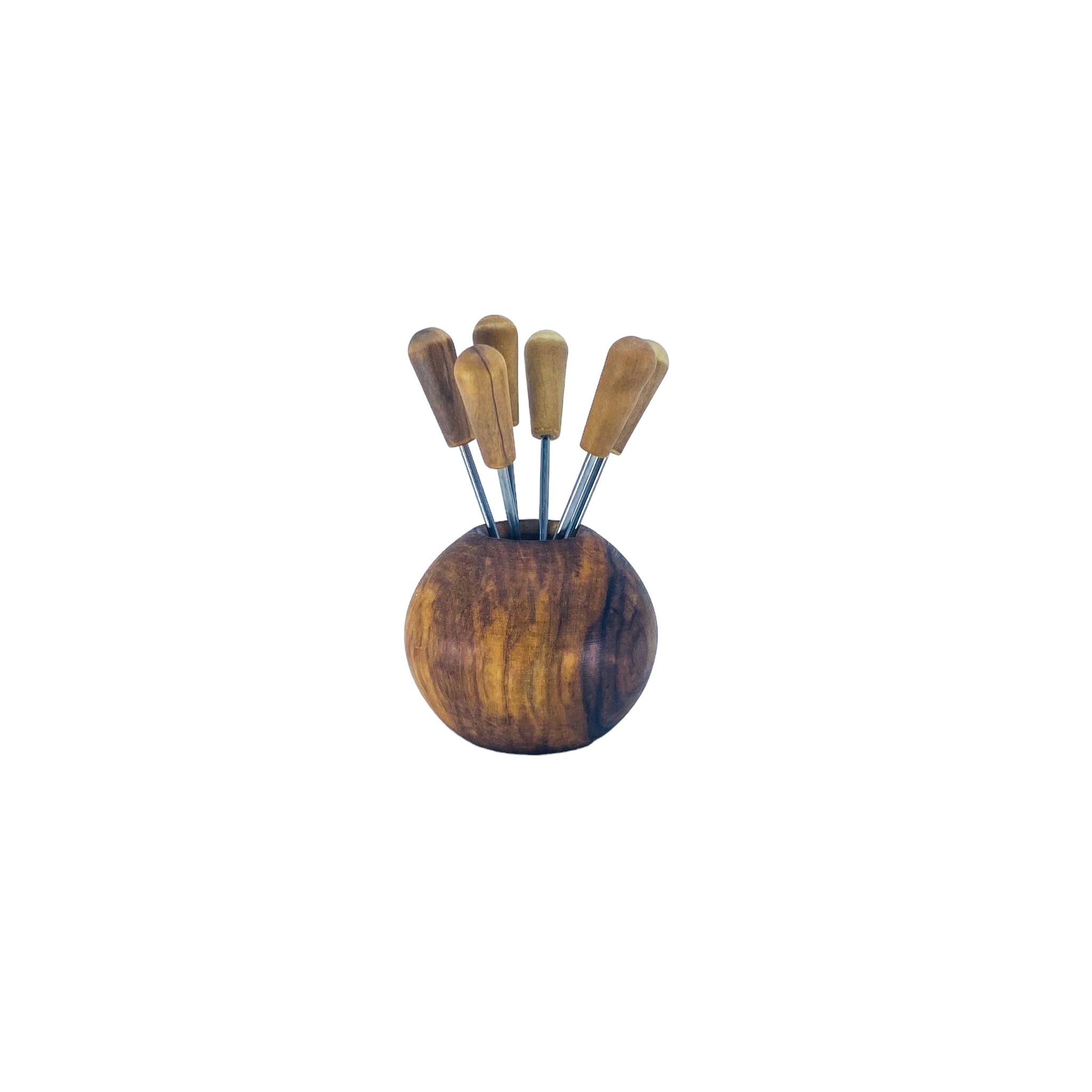 Vintage Olive Wood Hors D’oeuvre Party Picks