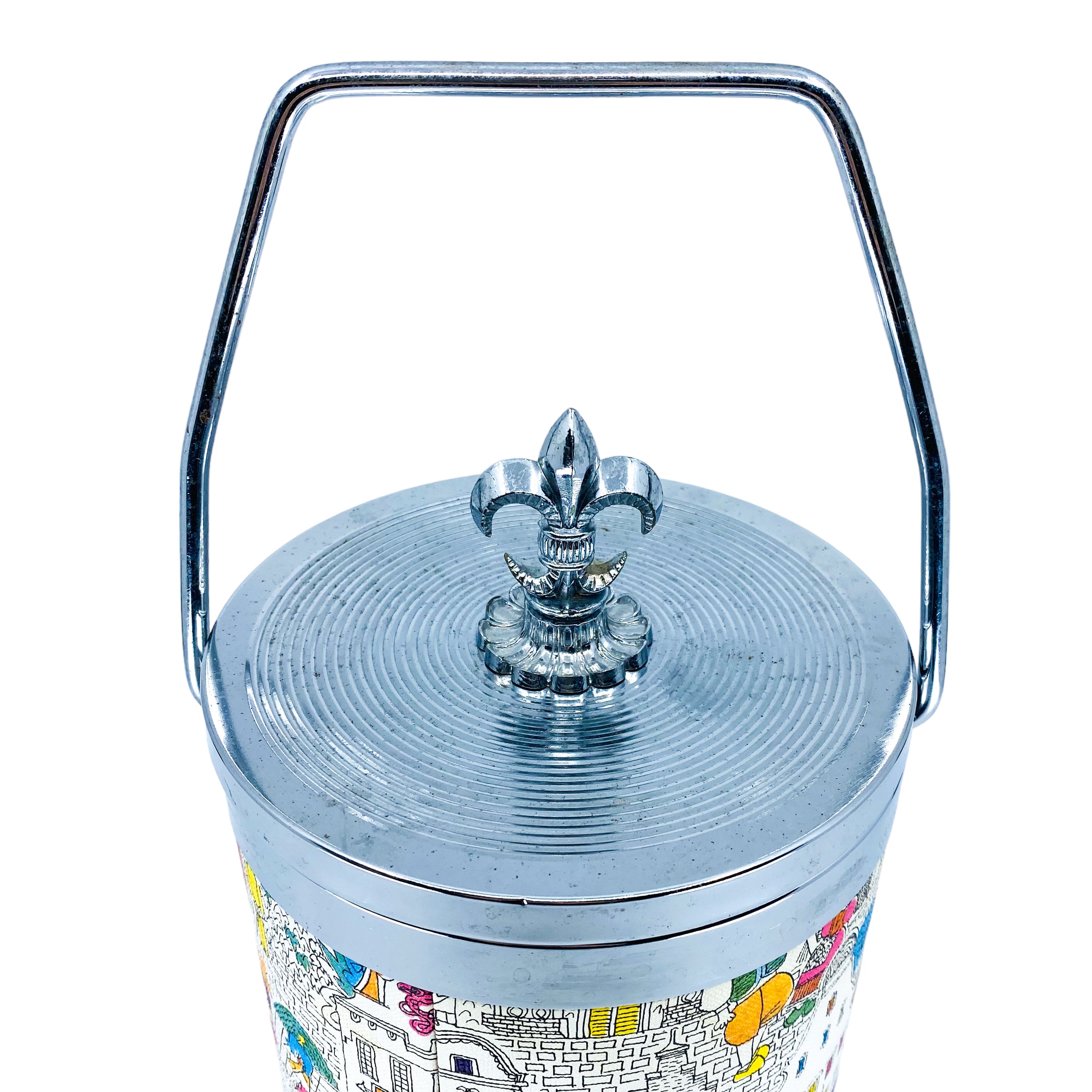 Vintage Chrome London Landscape Ice Bucket
